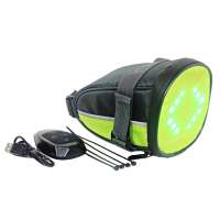 LED warning light indicator bike tail bag