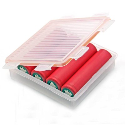 4x18650 8xCR123A Battery Transparent Waterproof Battery Storage Case Box holder Hard Case Battery Holder