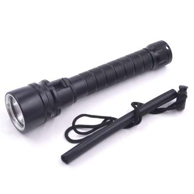 Powerful 3x XM-L2 led underwater scuba diving flashlight 18650 Light dive torch (2x18650)