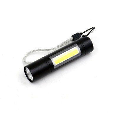 XPE COB LED Flashlight USB Rechargeable Mini Torch Light for Camping